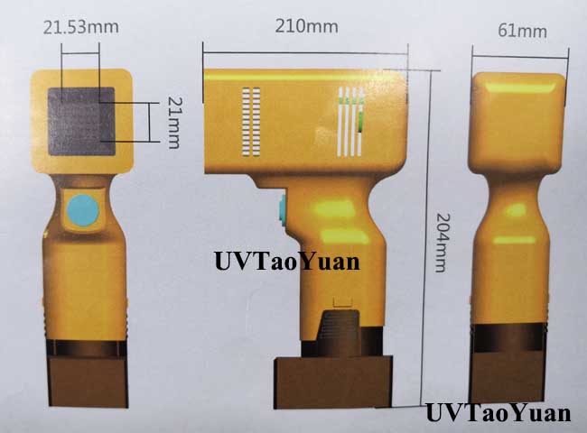 UV LED Handheld Lamp 365/385/395nm 50W